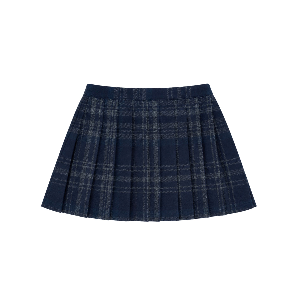 Tanzanite Plaid Fannel Skirt | Blue Green