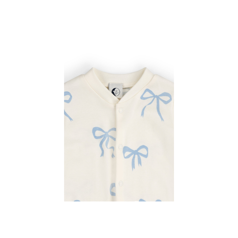 Baby Sleepsuit | Blue Bows