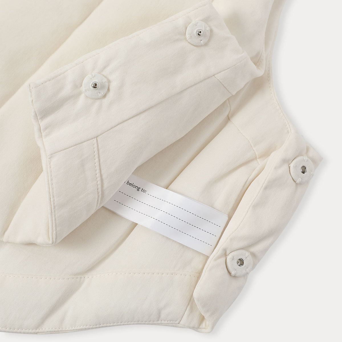 Duck Down Warm Bib | Ivory