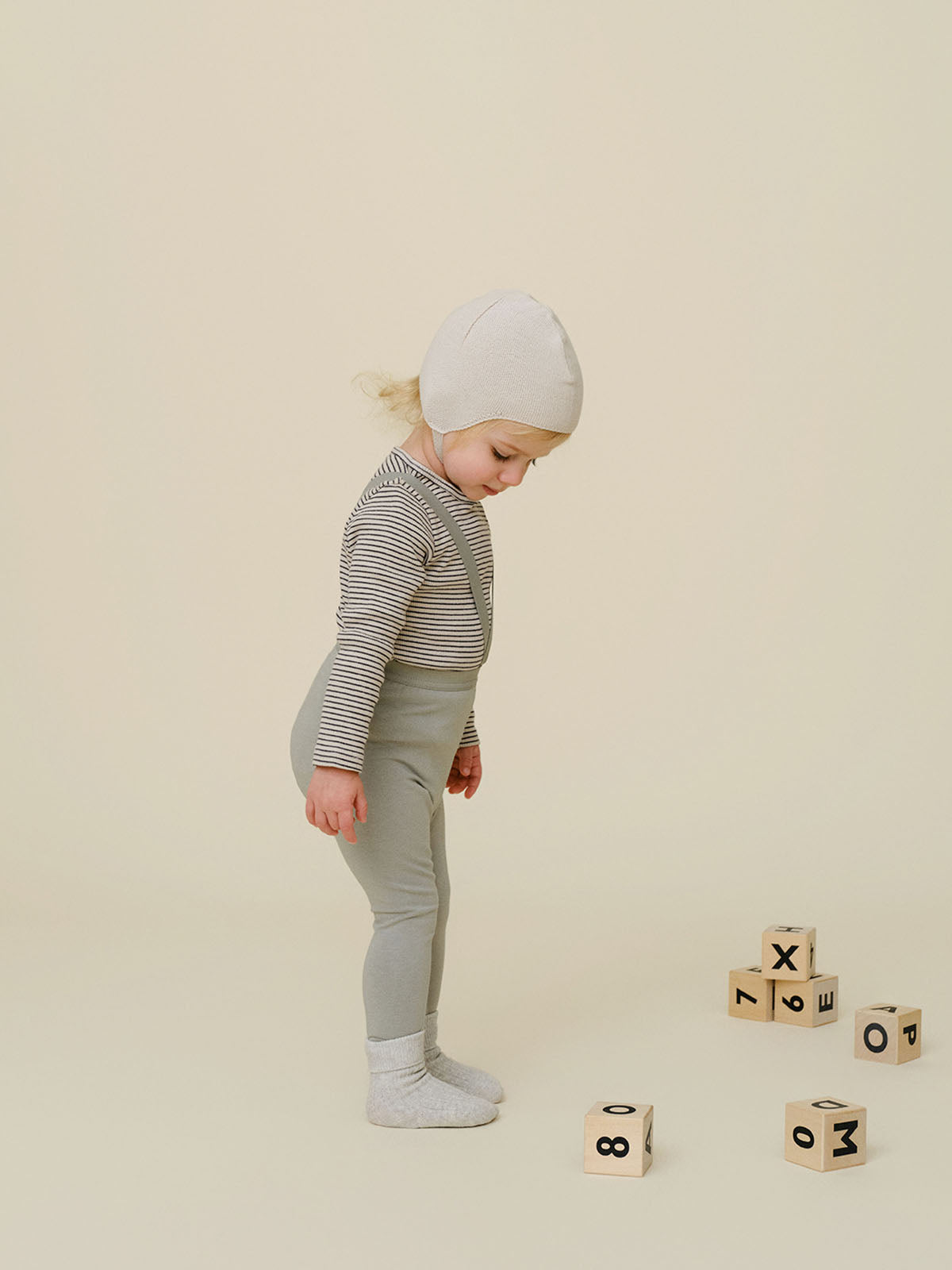 Stripe Twinset | Charcoal