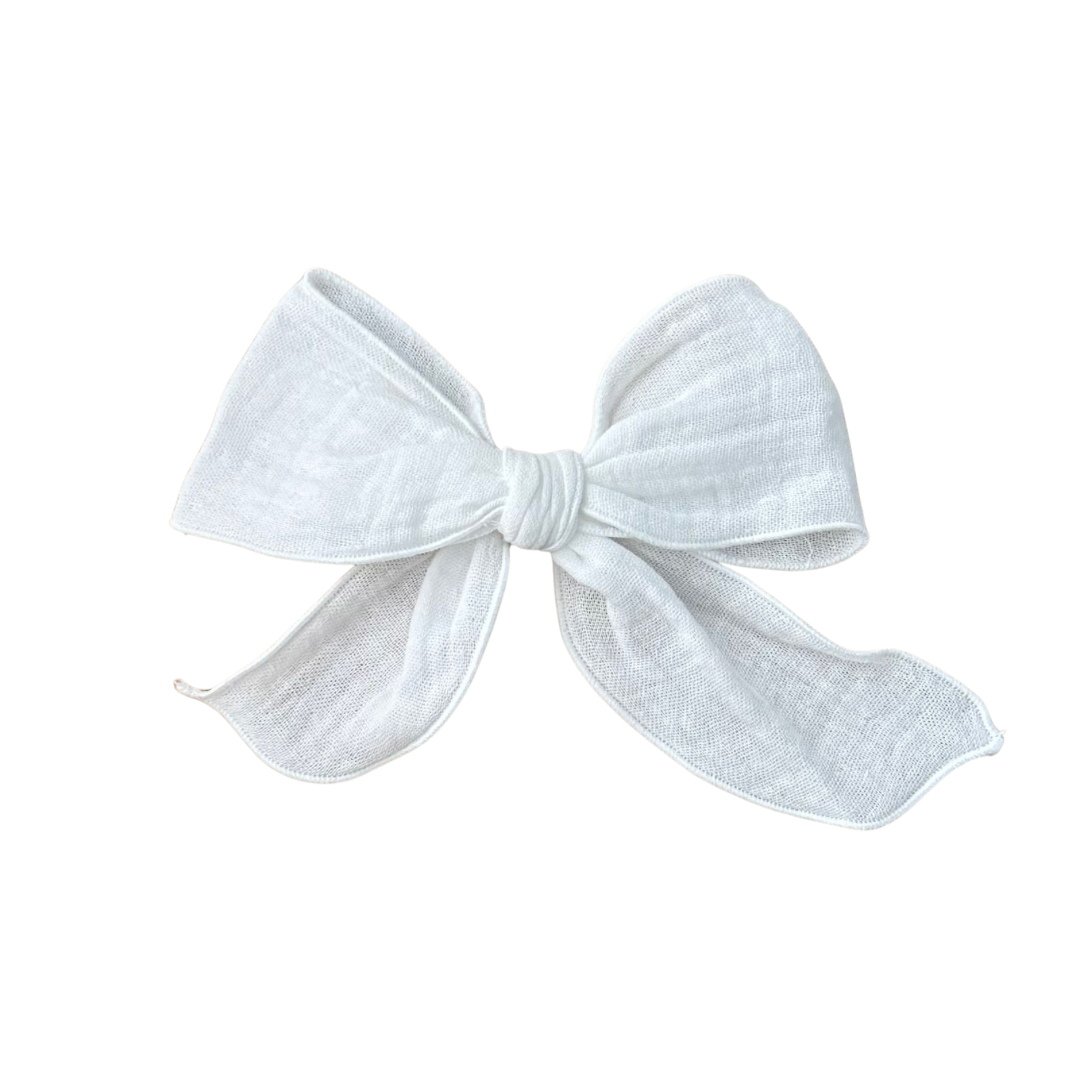 Muslin Bow | White