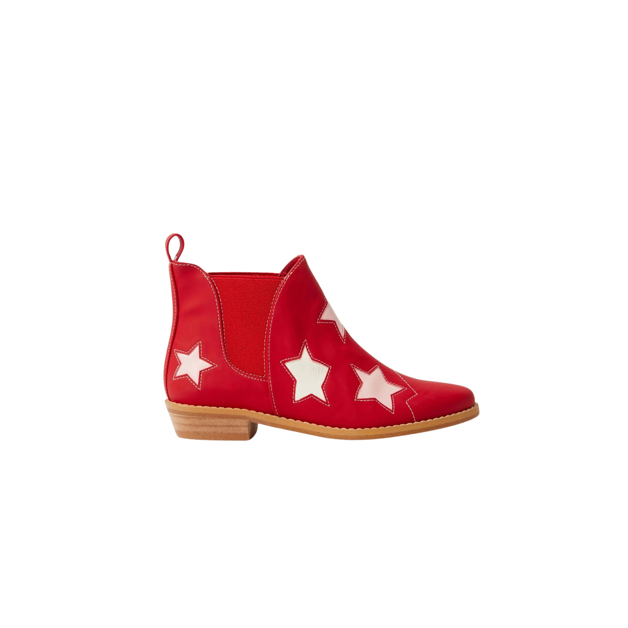 Patch Appliqué Boots | Red