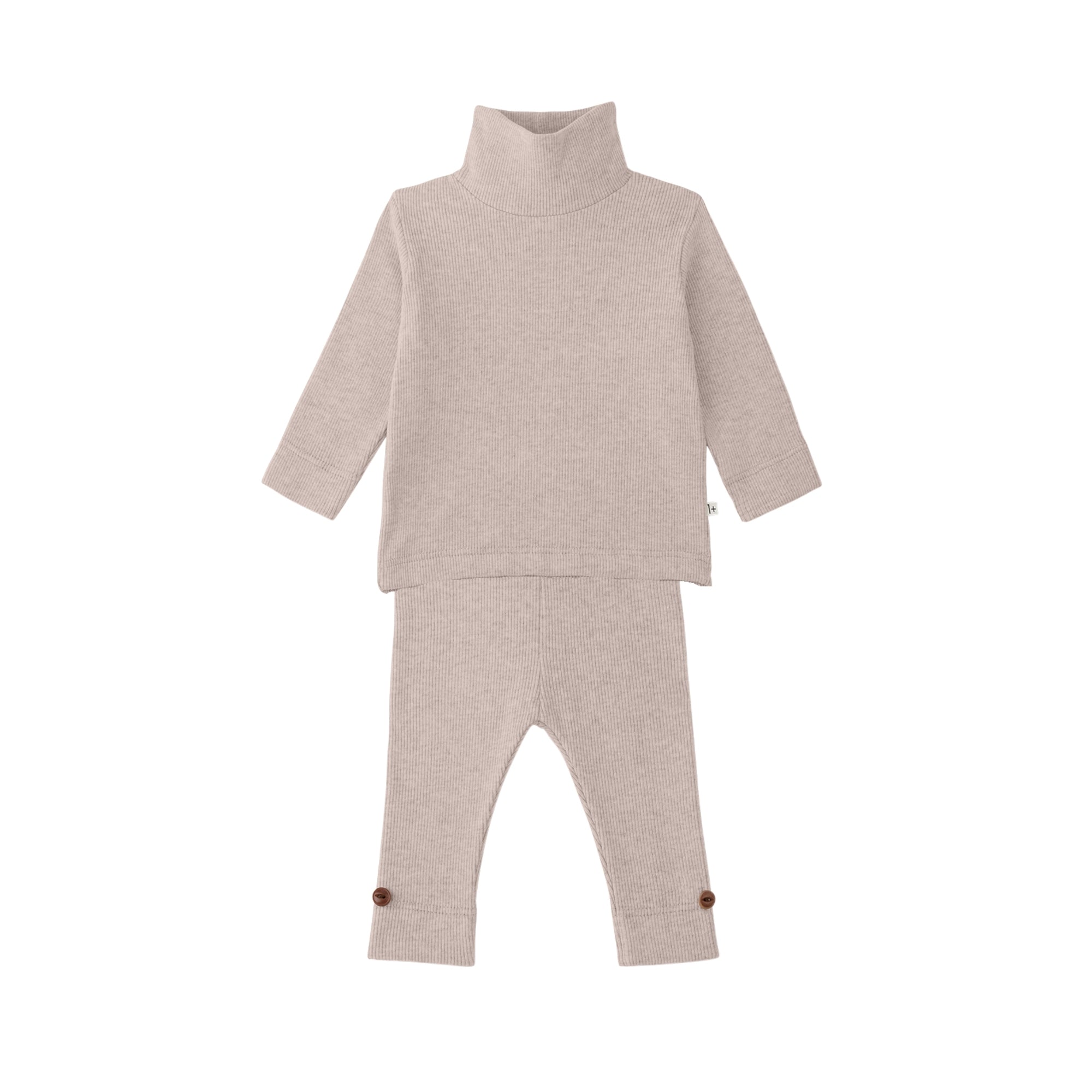 Lodi Turtle Neck & Leggings Set | Nude