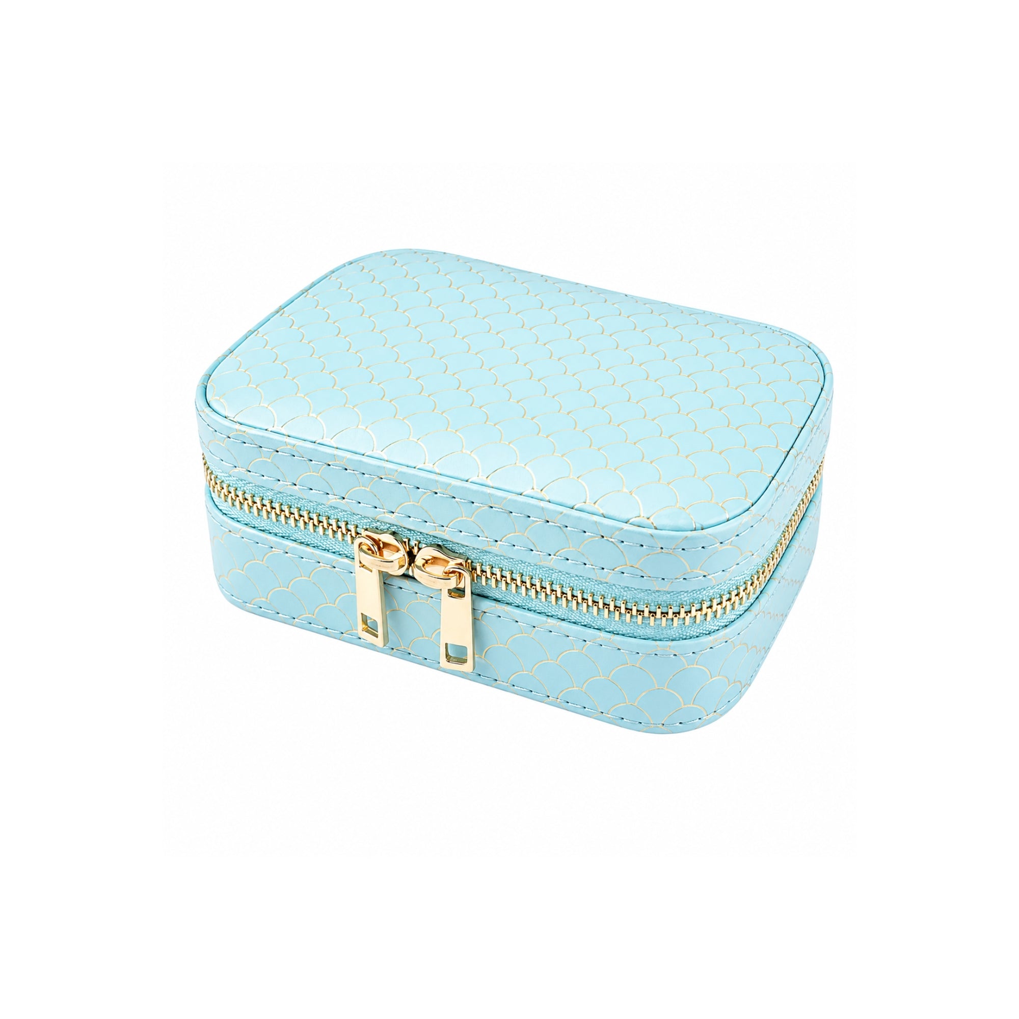 Mermaid Scale Jewelry Case | Aqua