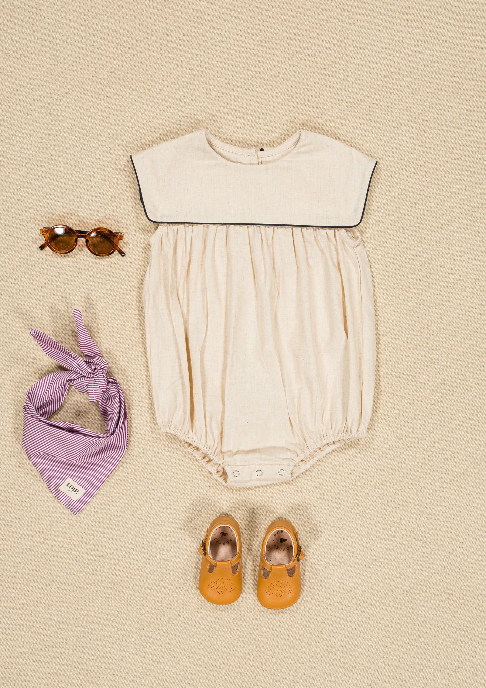Linen Romper | Ecru