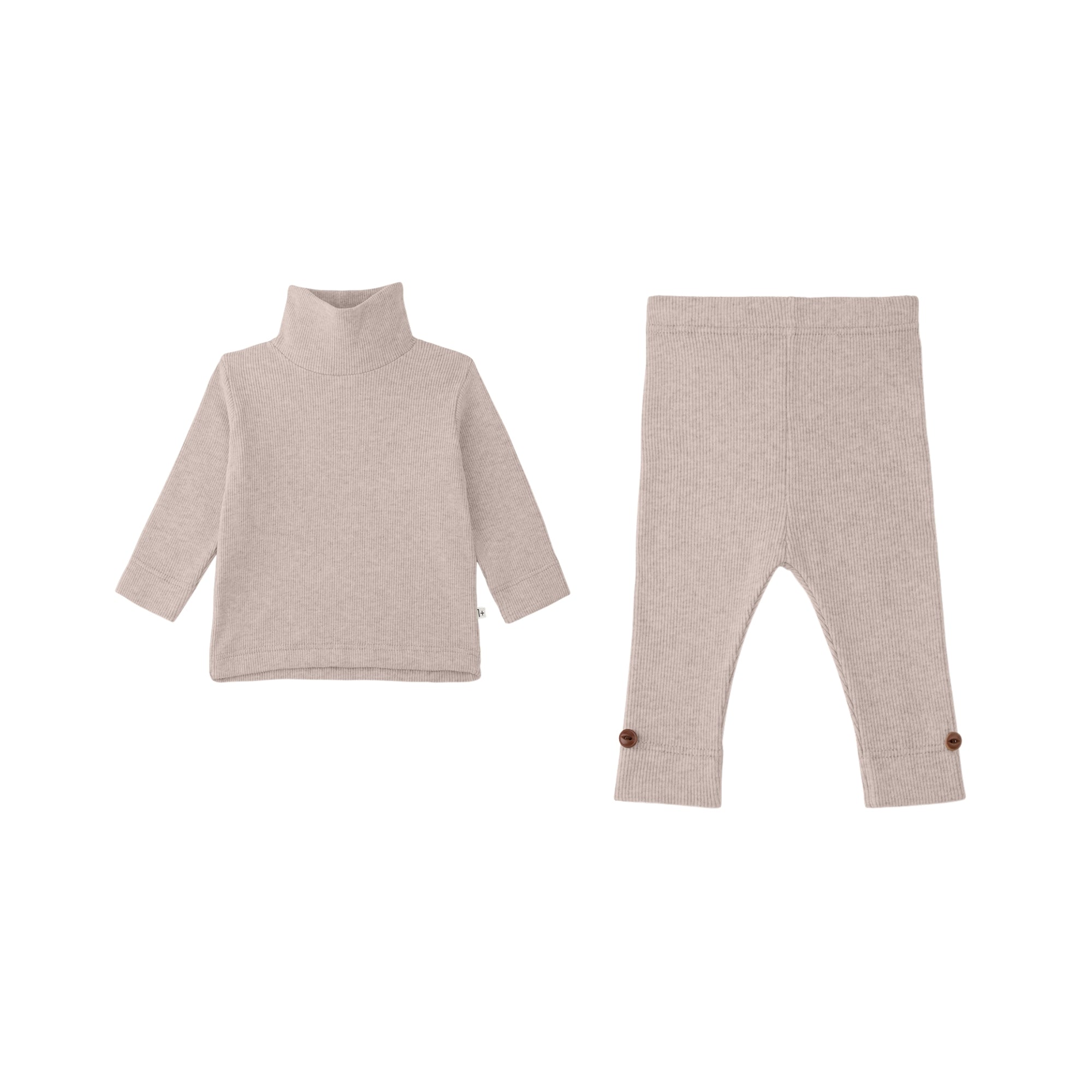 Lodi Turtle Neck & Leggings Set | Nude