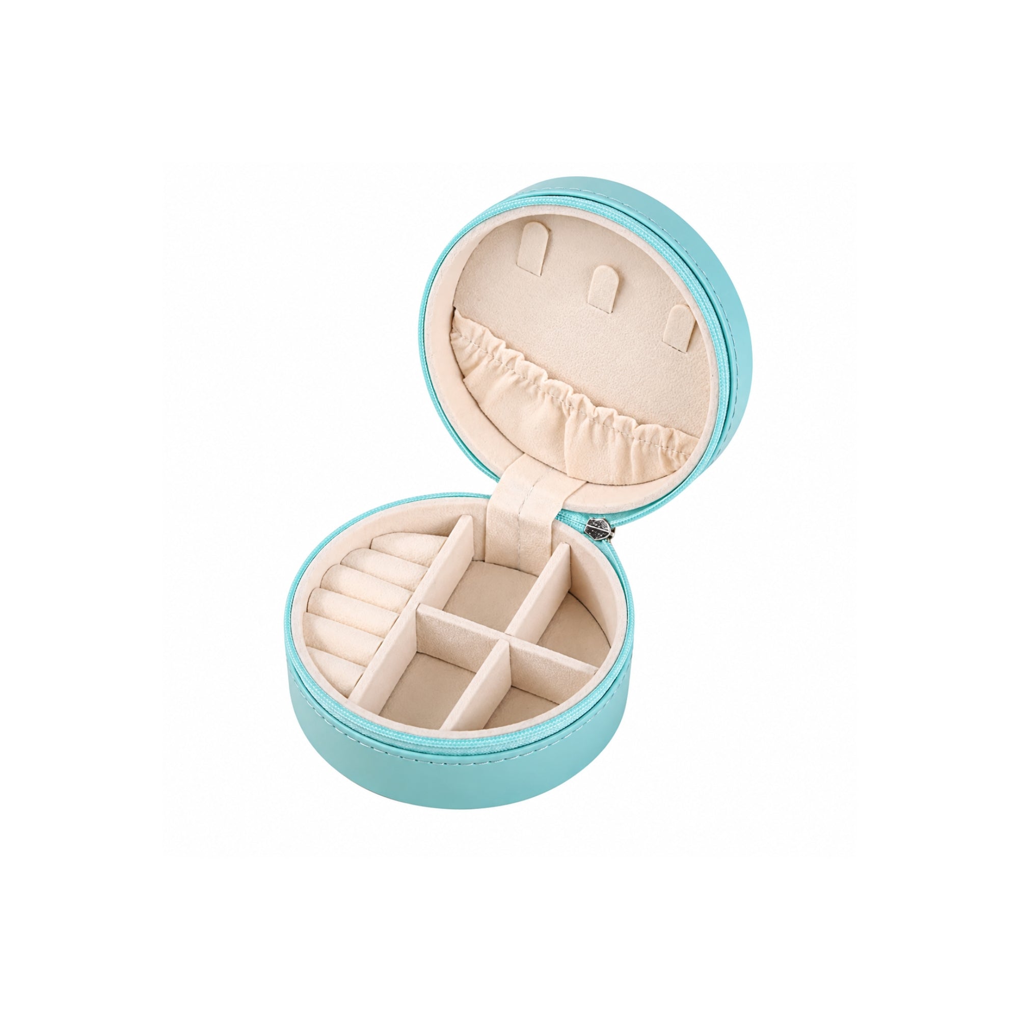 Circle Jewelry Case | Aqua