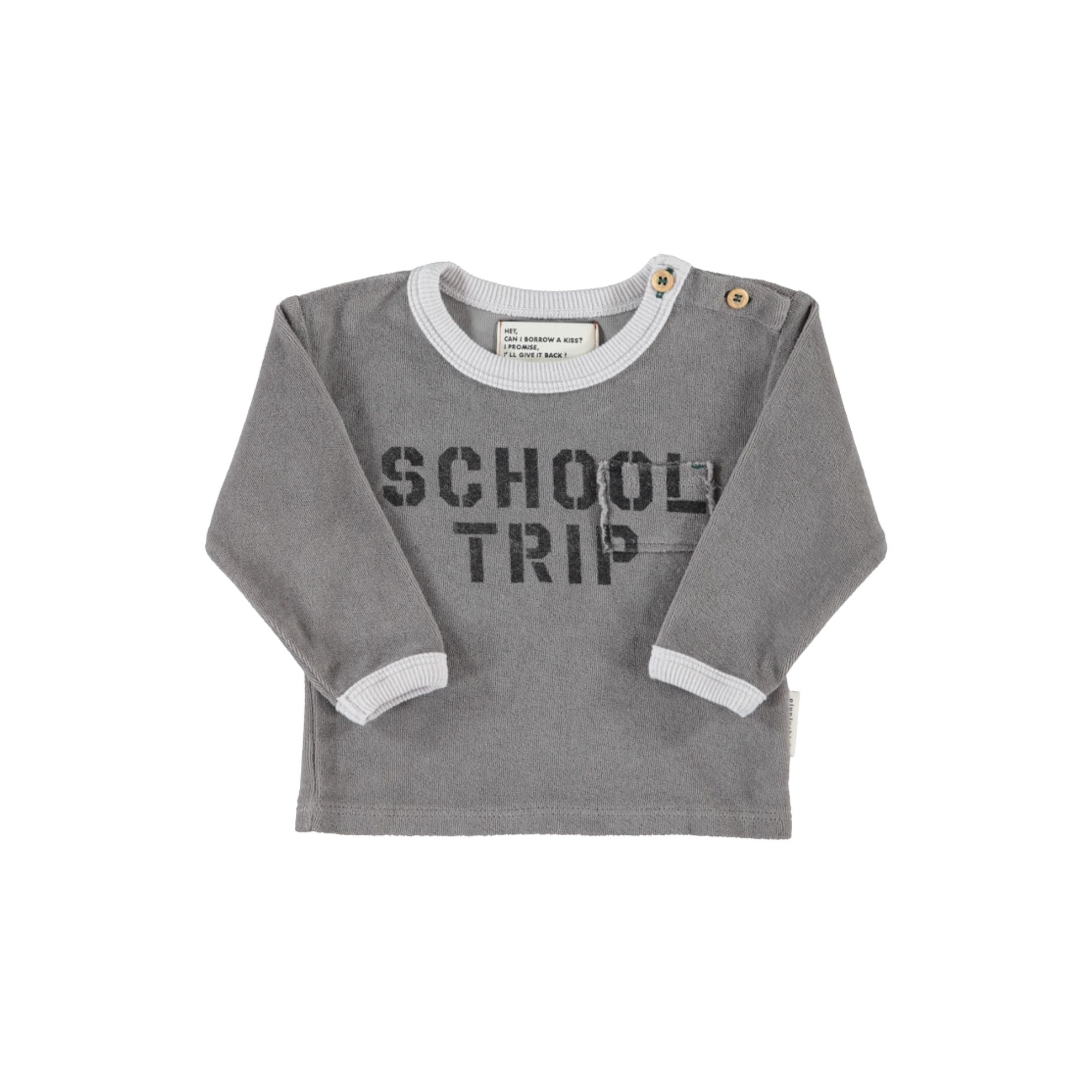 Terry Cotton T-shirt | Grey
