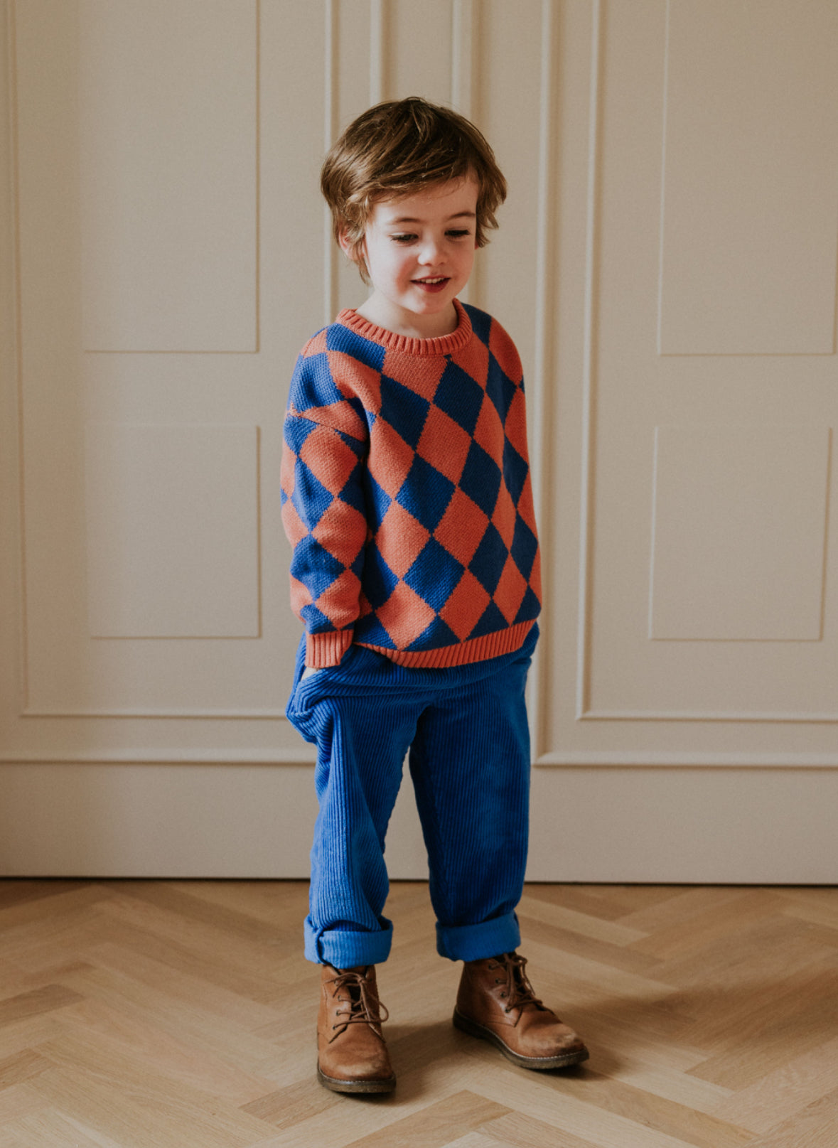 Beau Corduroy Trousers | Cobalt