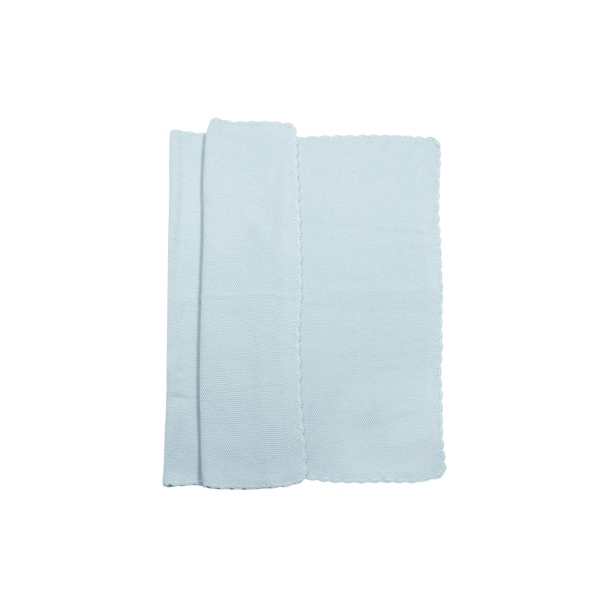 Tricot Baby Blanket | Blue