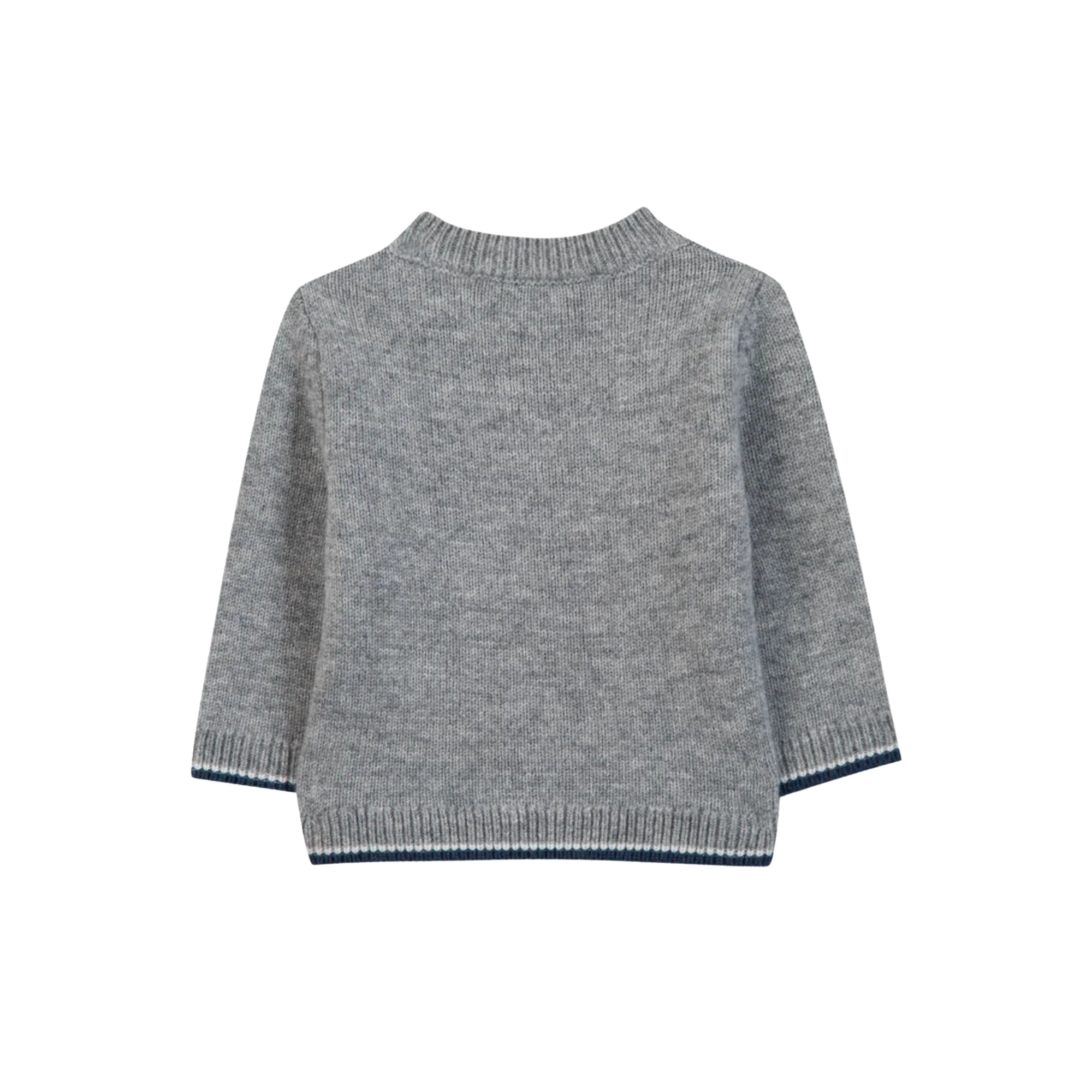 Car Embroidery Sweater | Grey
