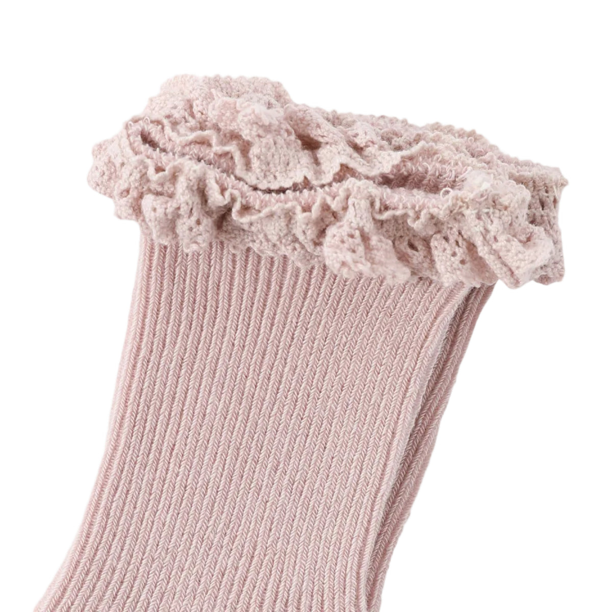 Lace Socks | Grayish Pink
