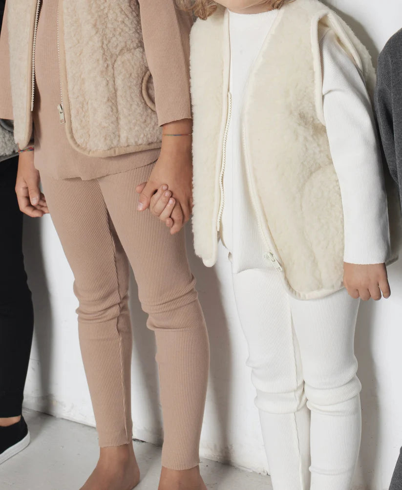 Wool Vest | Natural White