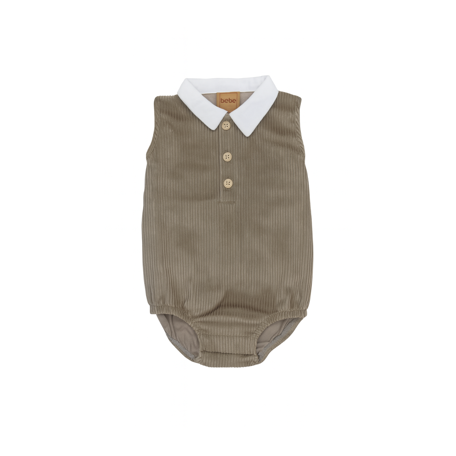 Corduroy Romper | Taupe