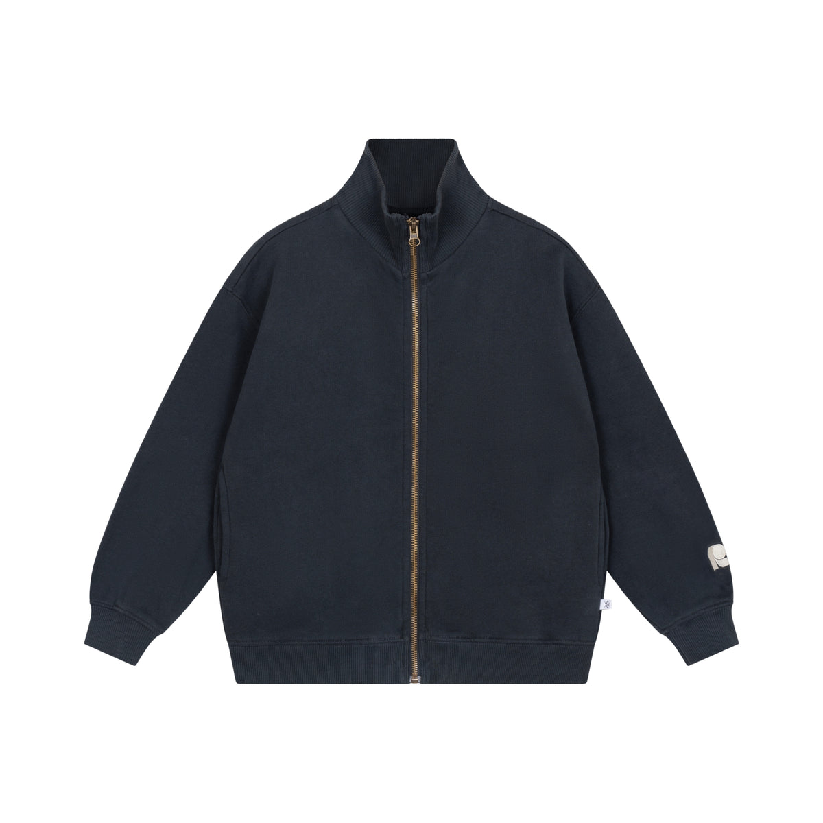Zip Up Sweater | Moonless Night Black