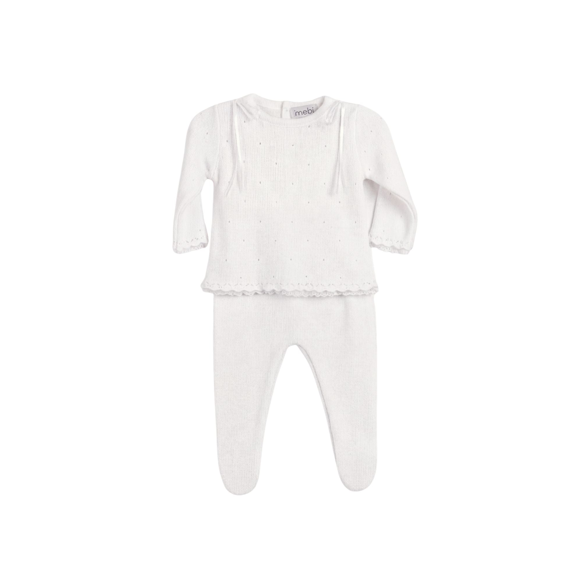 Pointelle Knit Set | Ivory