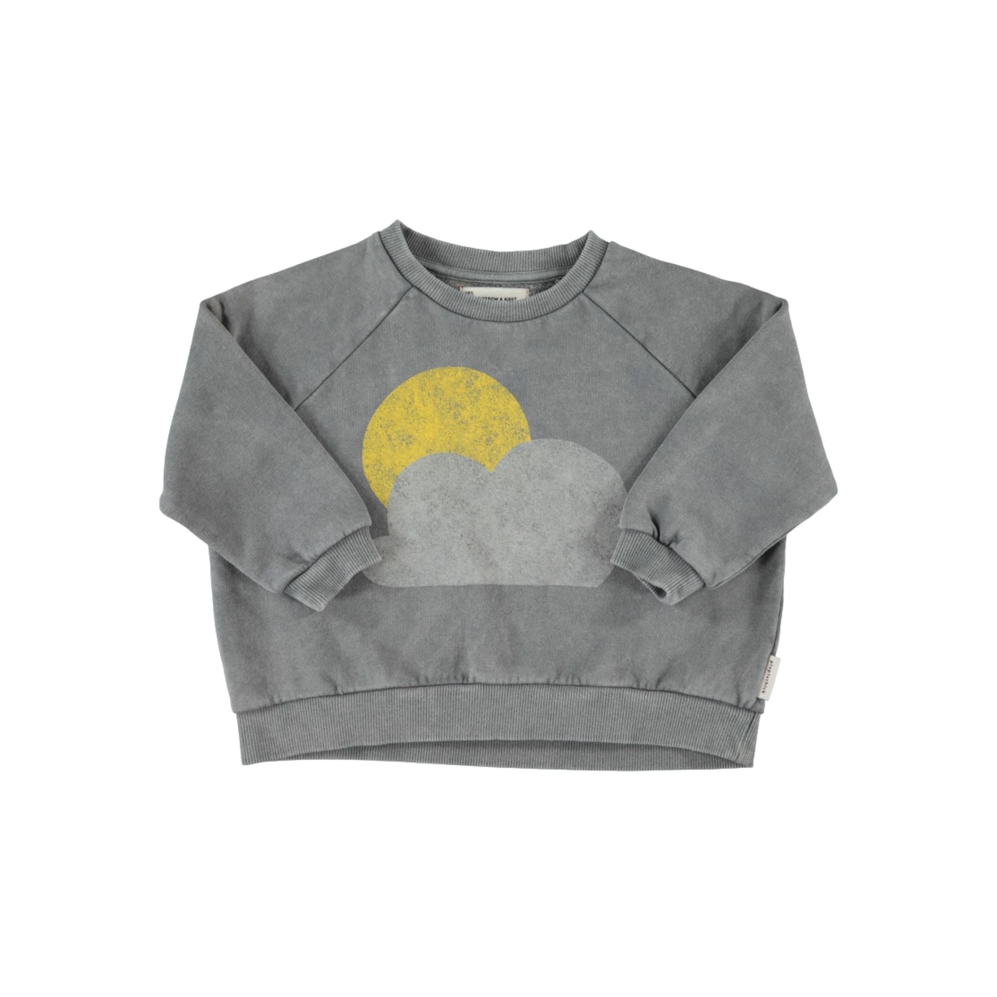 Sweatshirt | Grey with Sun & Cloud Print