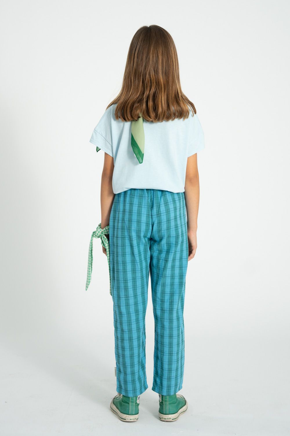 Checkered Unisex Trousers | Blue/Green
