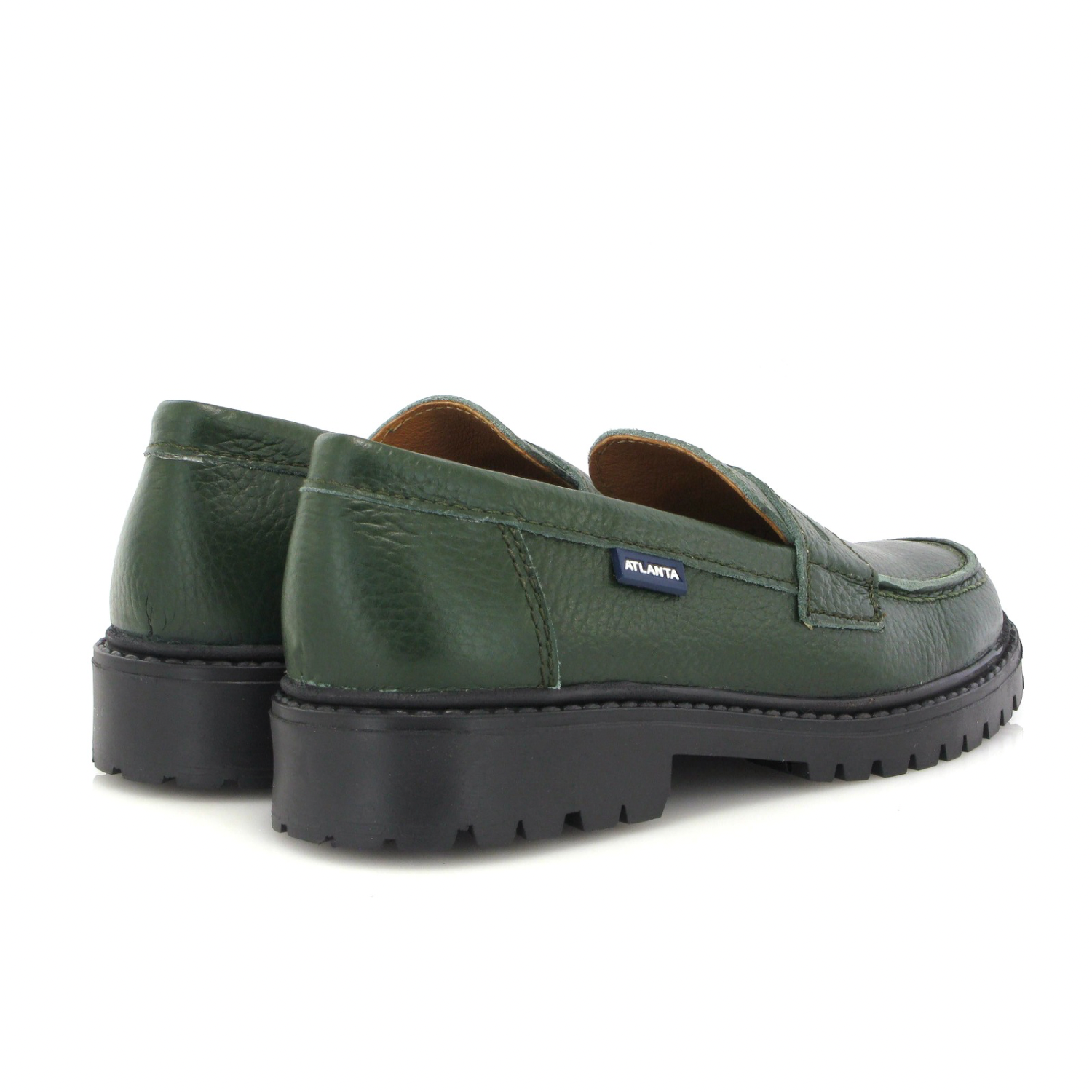 College Loafer | Green Grainy