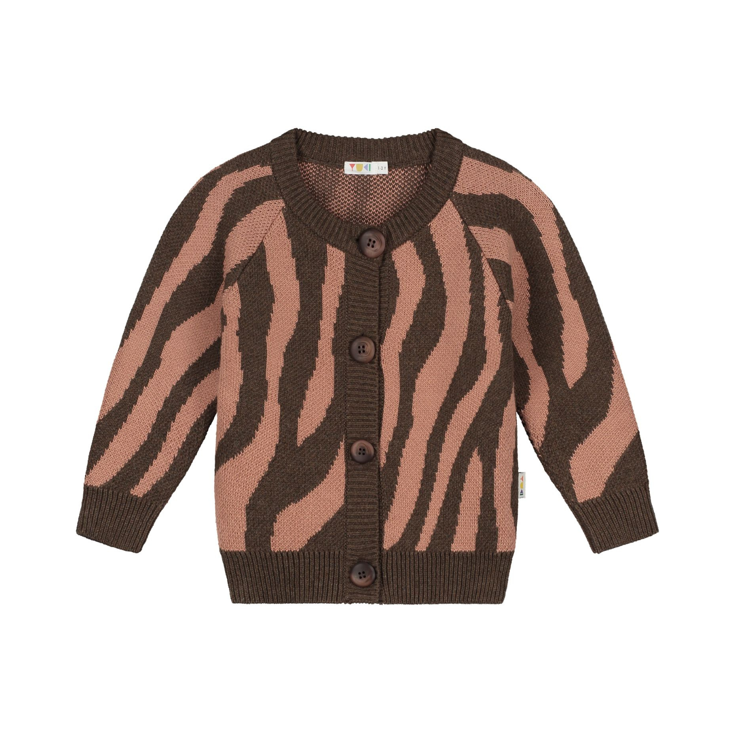 Raglan Knitted Cardigan | Pink Zebra