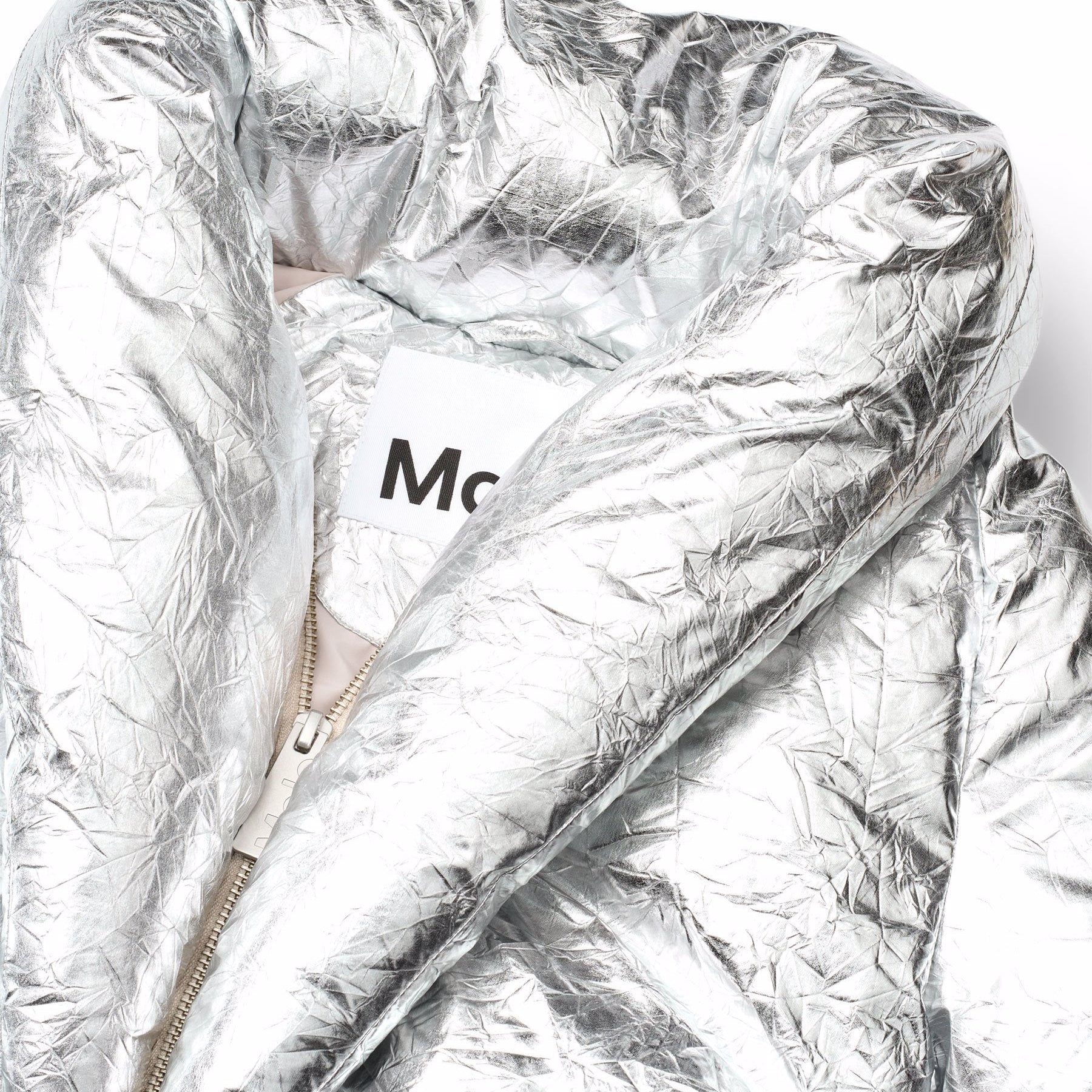 Heylee Jacket | Crinkled Silver