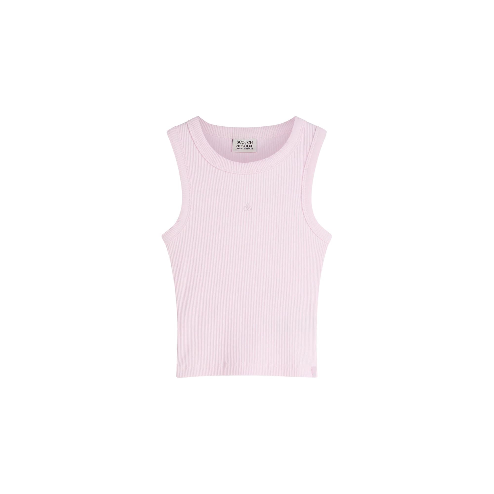 Ribbed Slim Tank Top | Lilac Rose