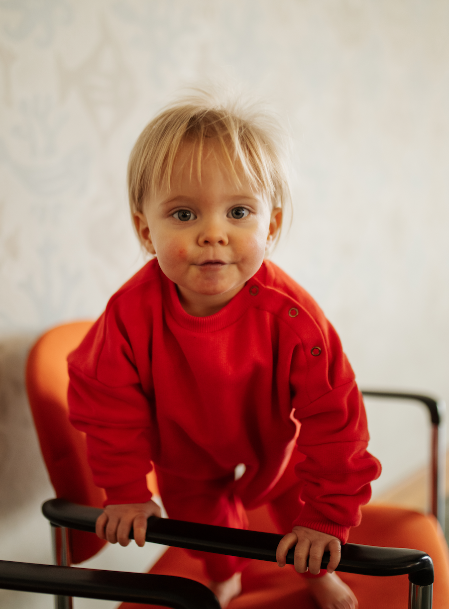 Bodysuit with Sweater Set | Firecracker Red