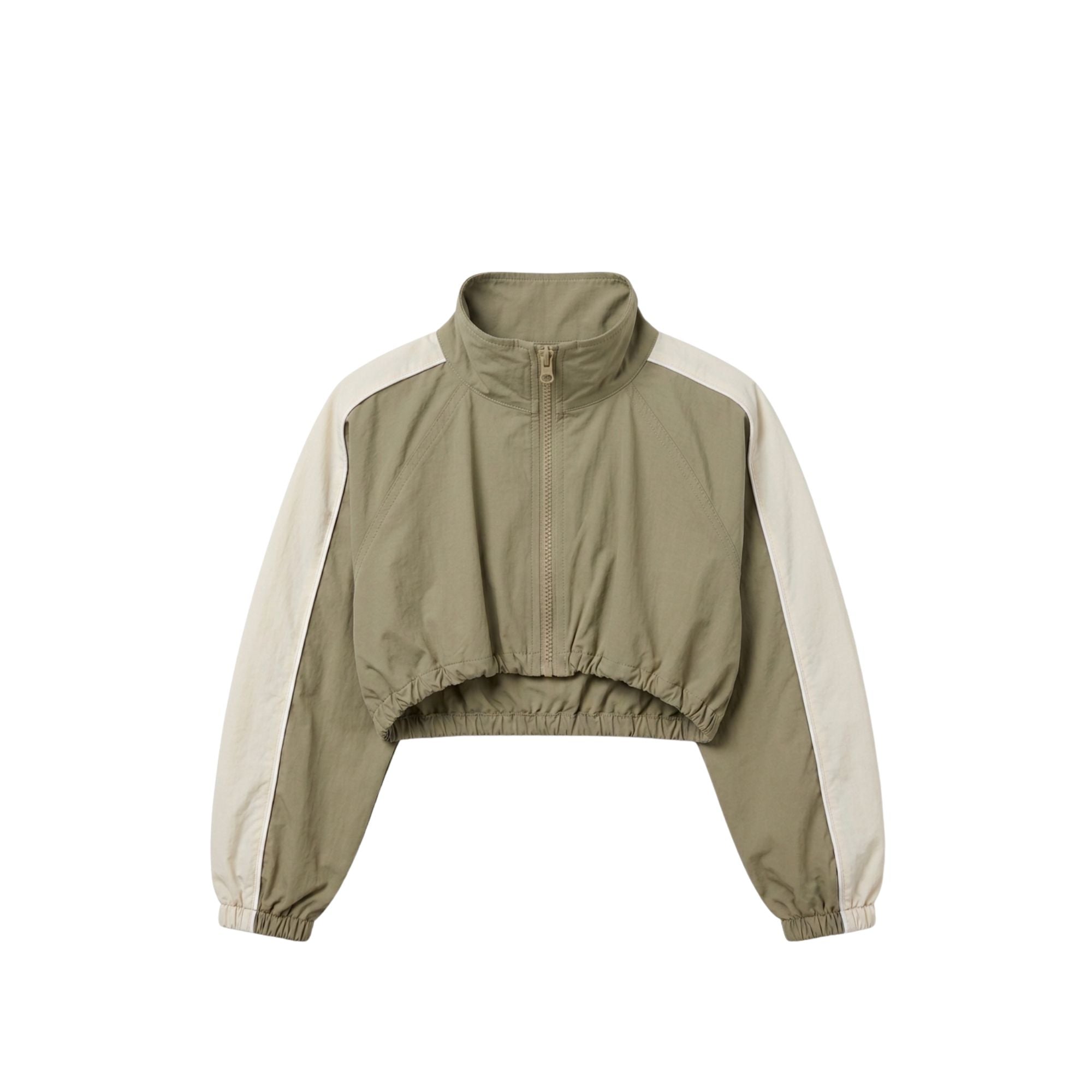 Cropped Windbreaker | Khaki