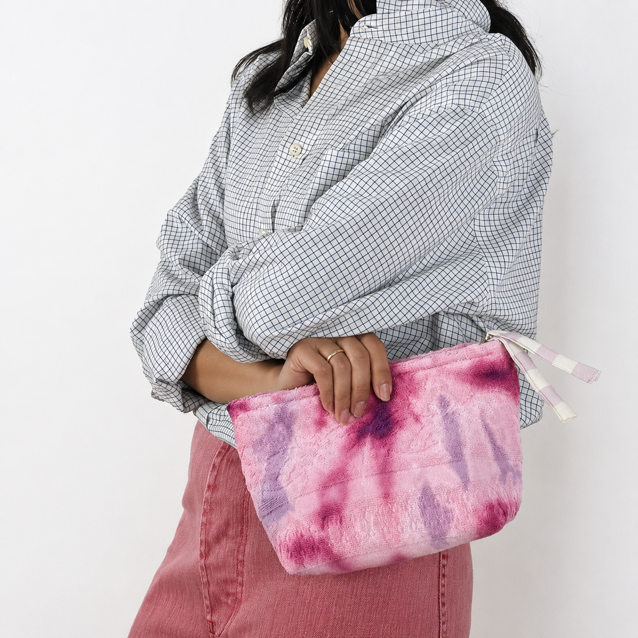 Petit Walakin Tie & Dye Pouch | Pink Sunset