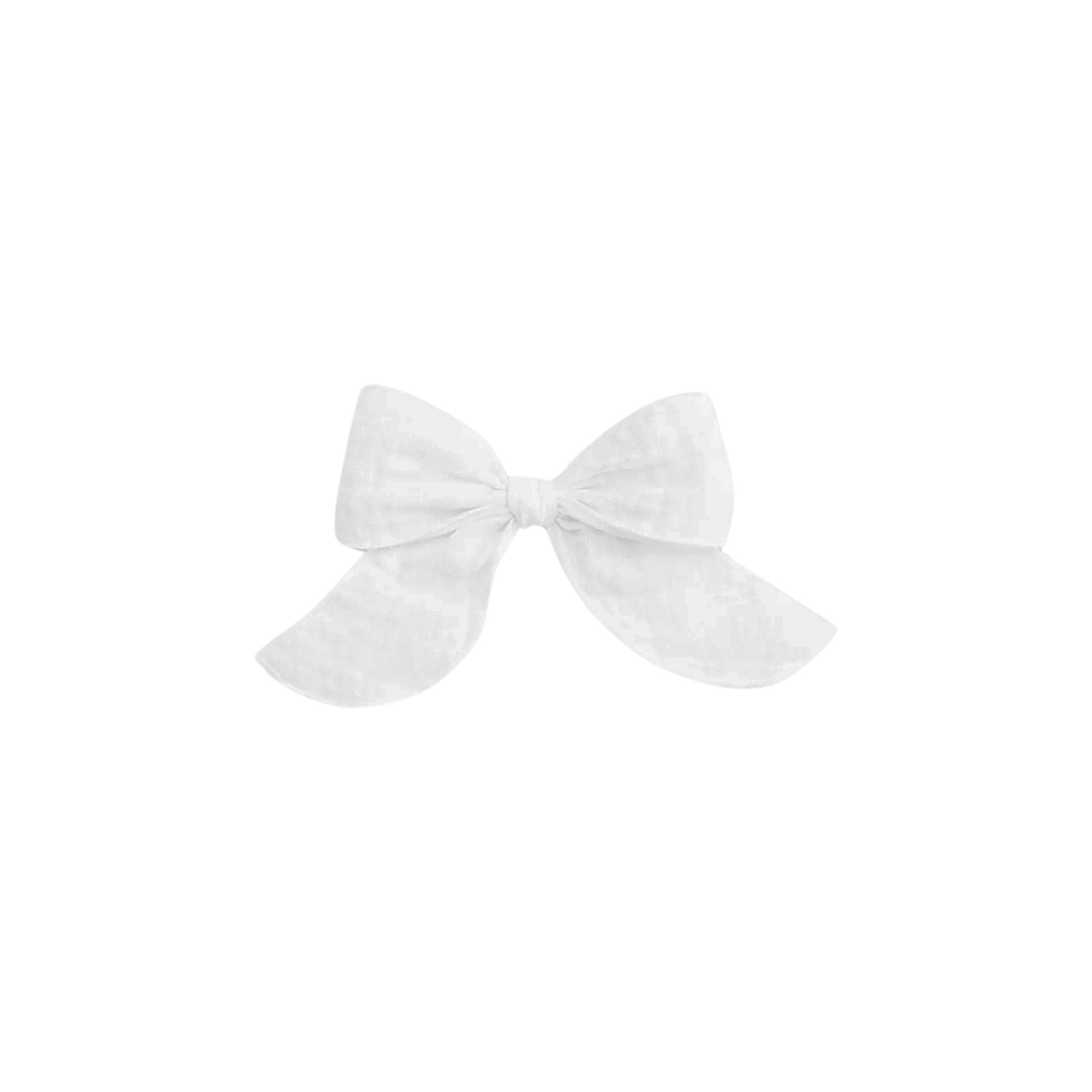 Bow Hair Clip | White Muslin