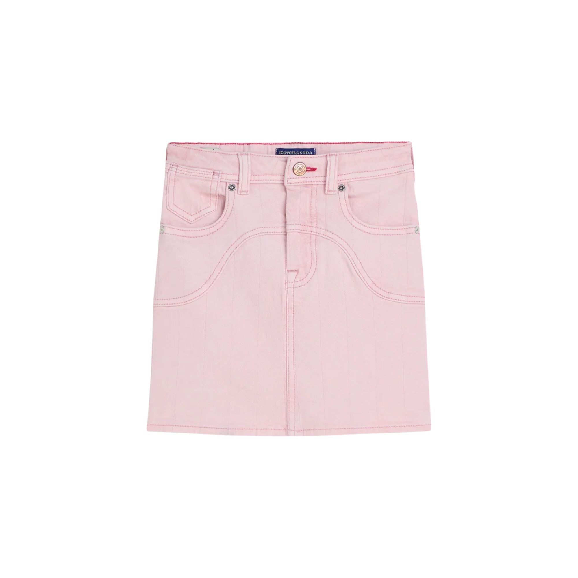 Denim Mini Skirt | Lilac Snow