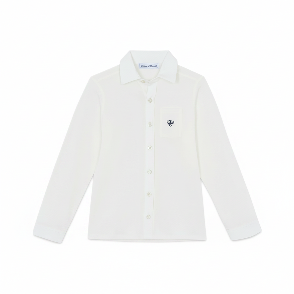 Monogram Shirt | Ecru