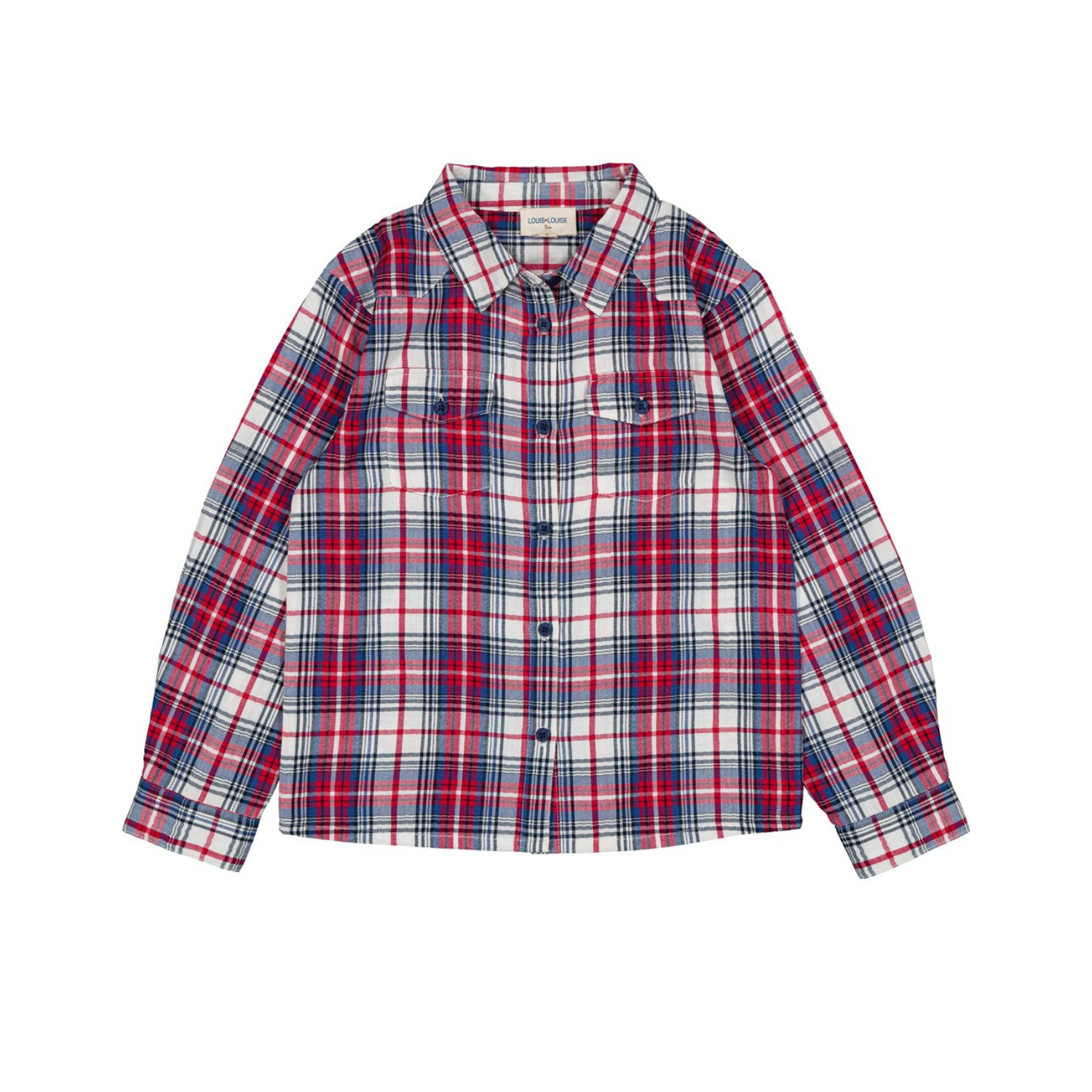 Luke Shirt | Off White/Red