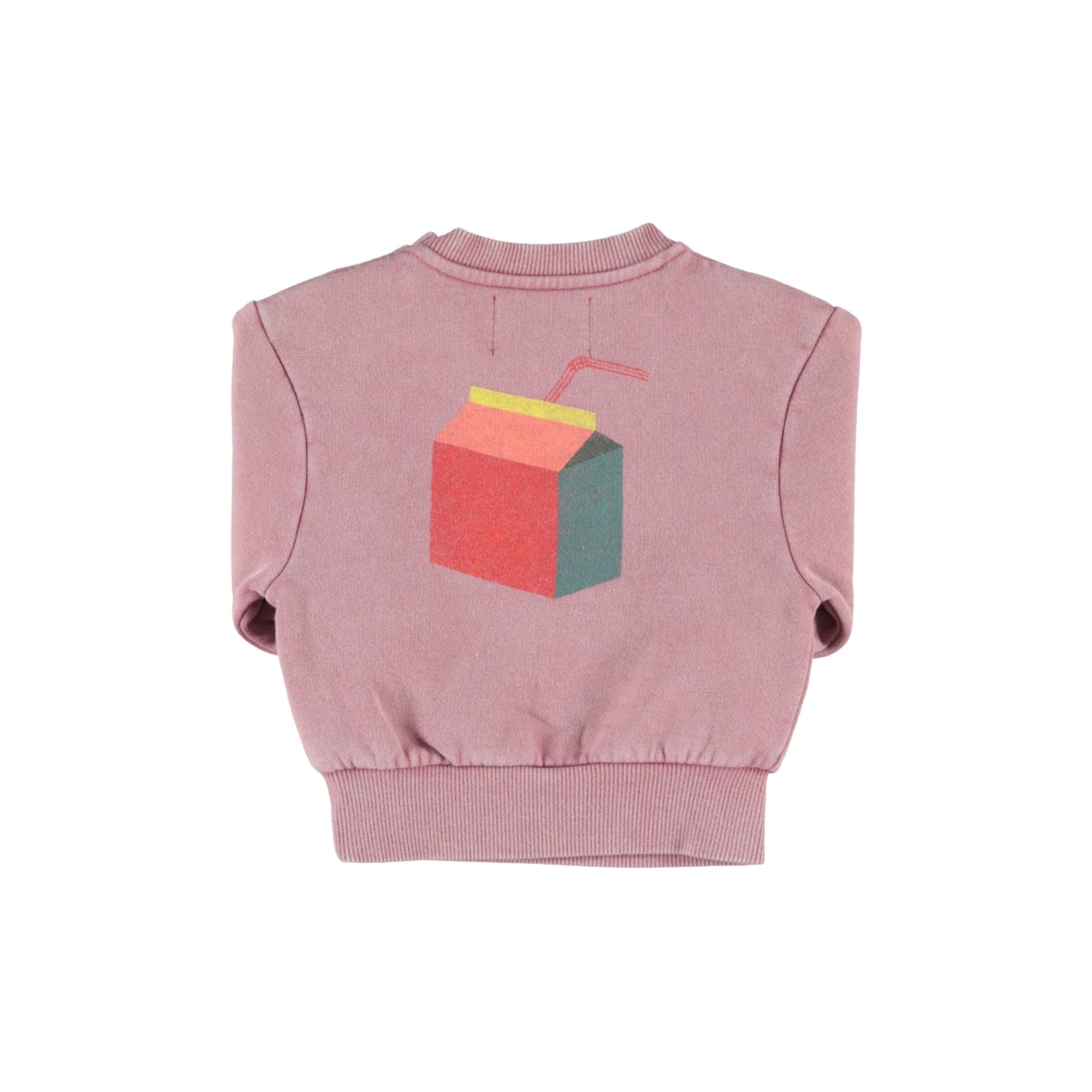 Oversized Sweatshirt | Pink with Lunch Break Print
