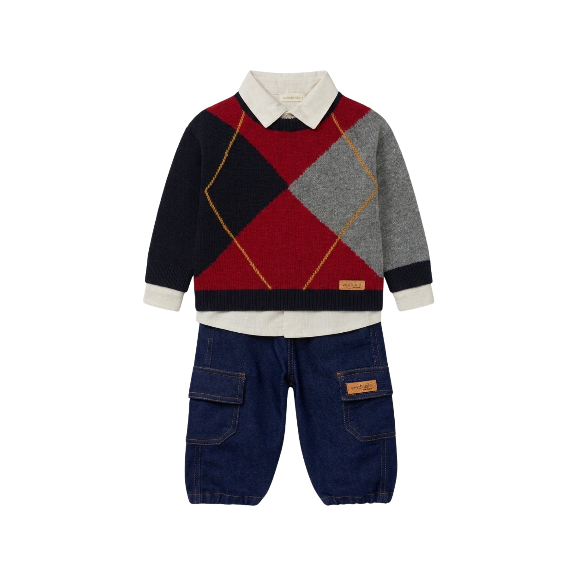 Knitted Sweater Outfit Set | Festivities