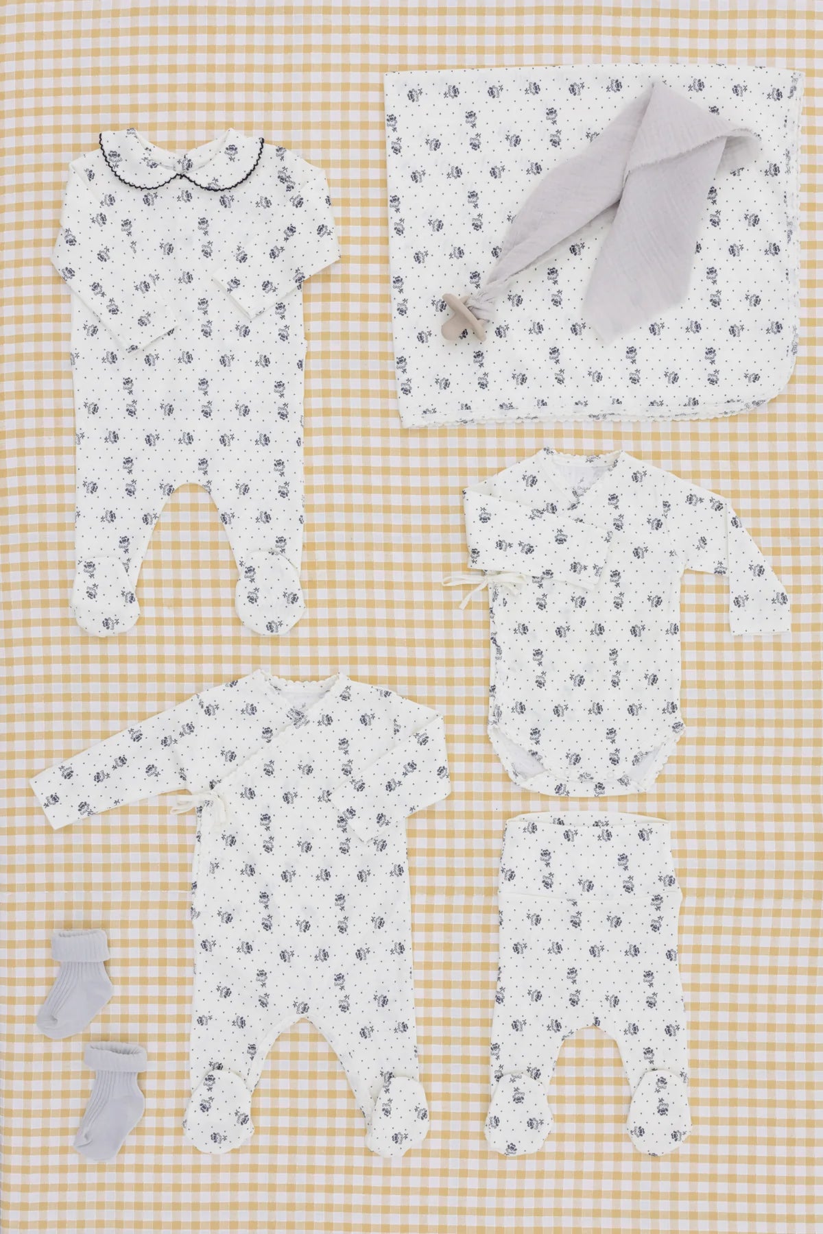 Estella Collar Overall | Sky Heart Blooms