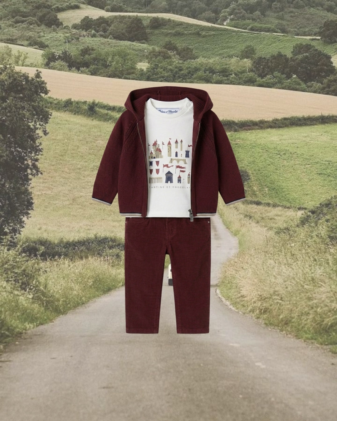 Printed Castle T-shirt | Ecru