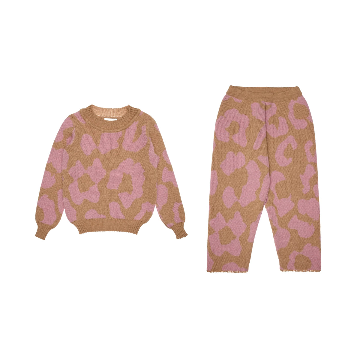 Quinn Wool Sweater Set | Pink
