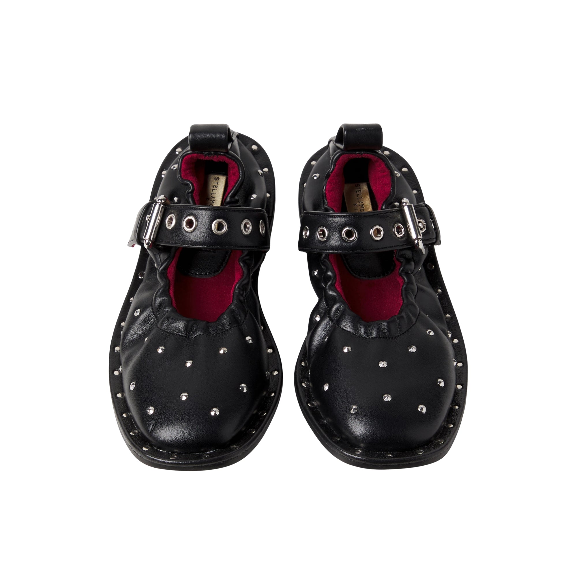 Studded Mary Jane Flats | Black