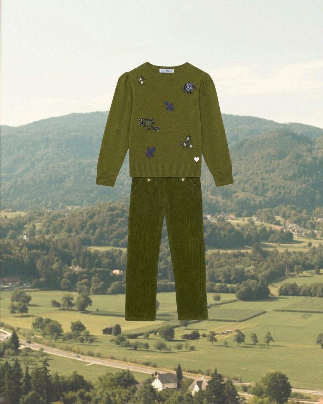 Corduroy Trousers | Olive