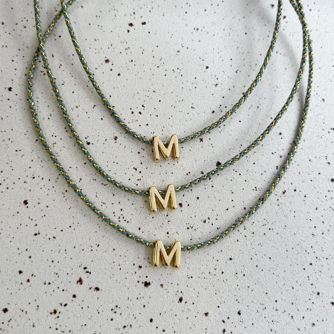 Braided Initial Necklace | NEW