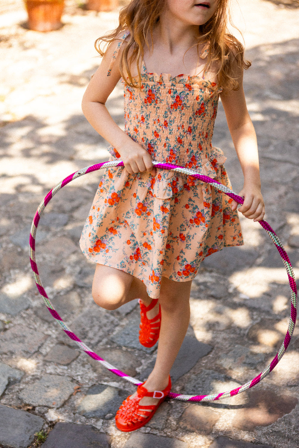Eden Bouquet Dress | Nude Orange