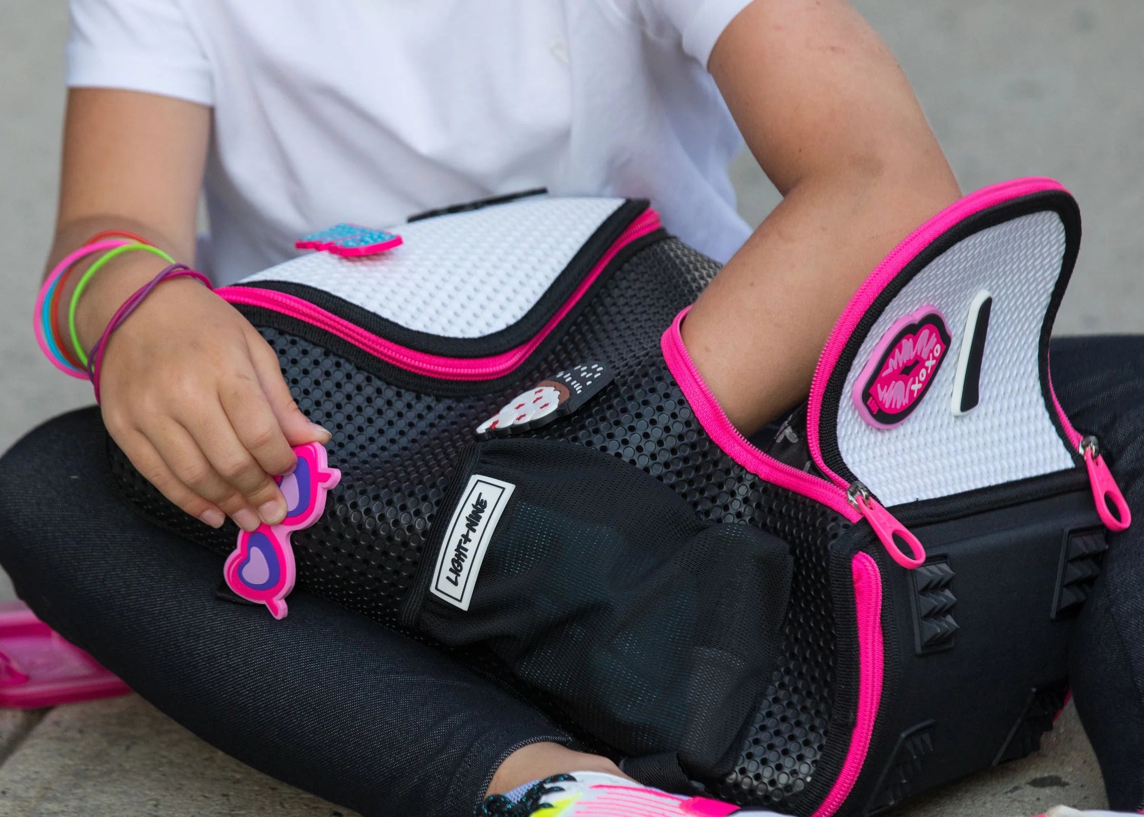 Student Backpack | Neon Pink