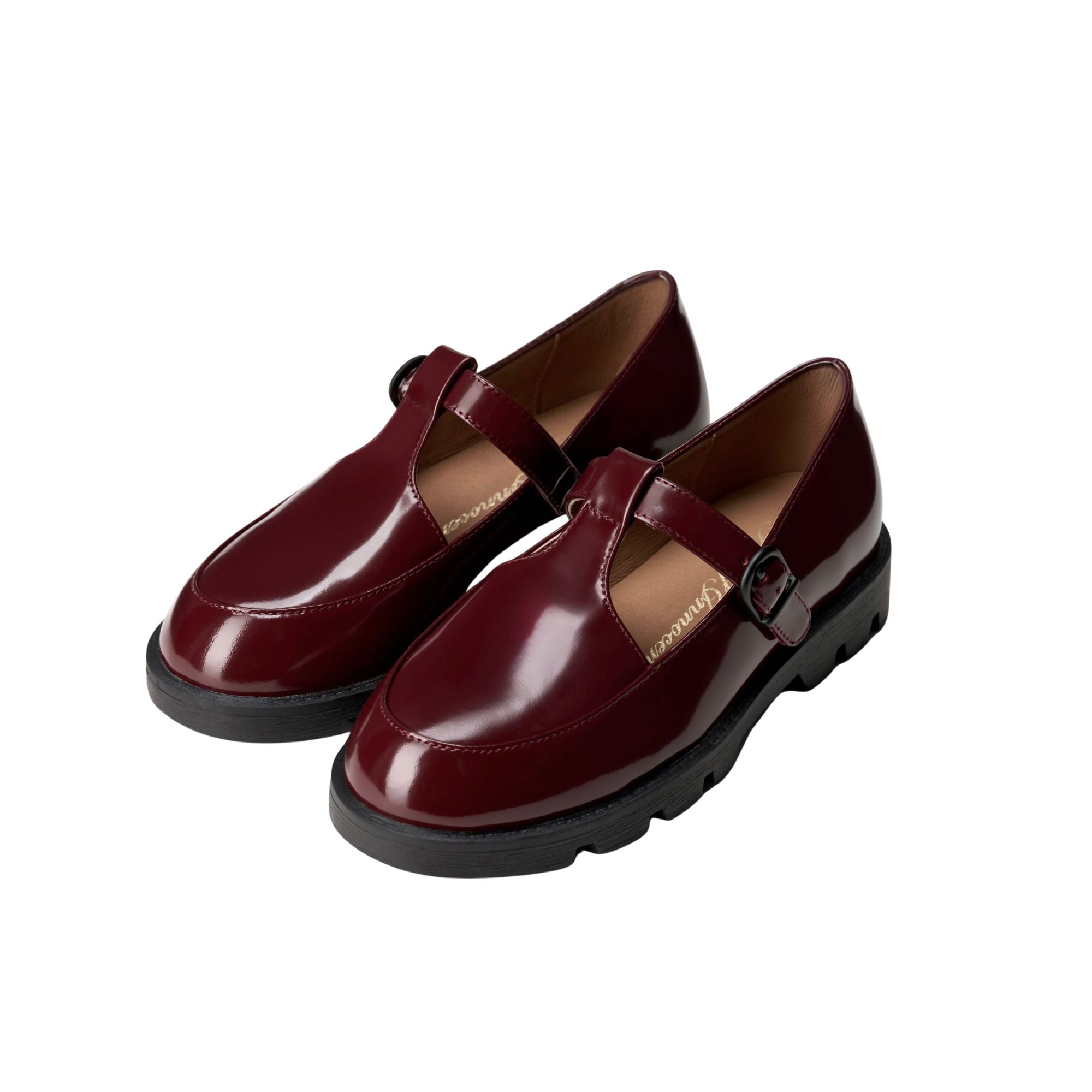 Berta Leather Shoes | Burgundy