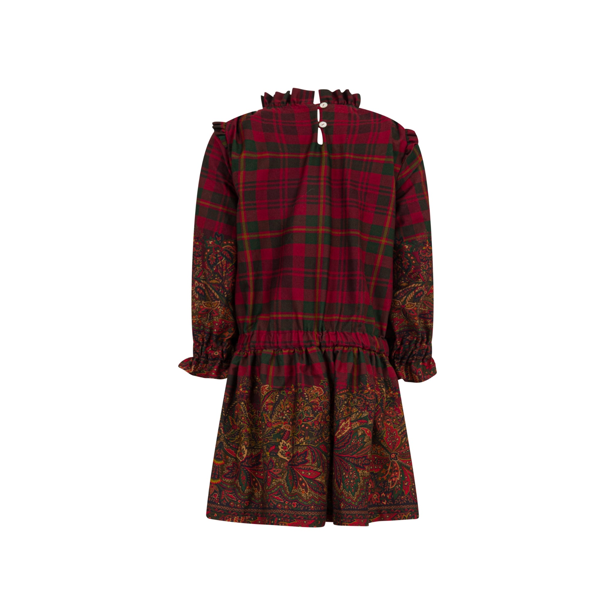 Lightweight Flannel Dress | Bordeaux