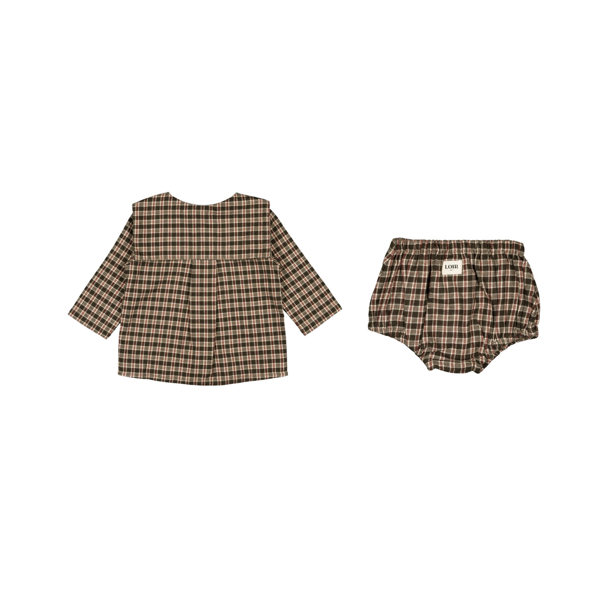 Lorette Shirt & Bloomer Set | Tartan