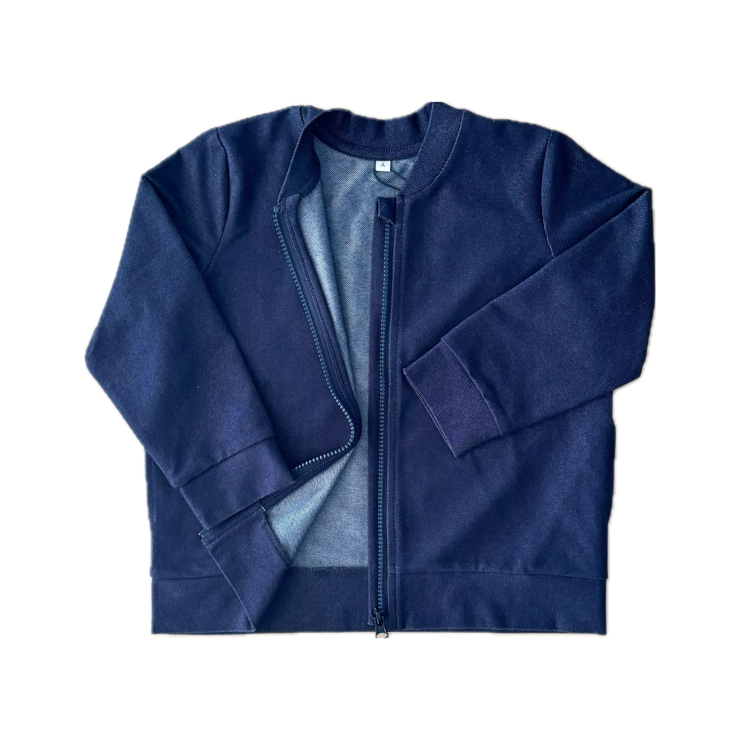 Denim Zip Up | Dark Blue