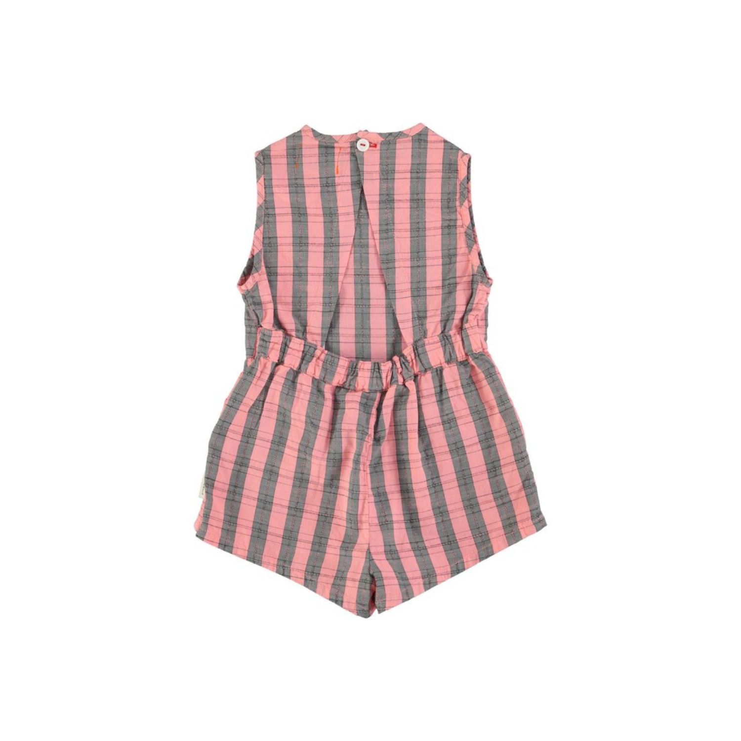 Checkered Short Jumpsuit | Pink/Green