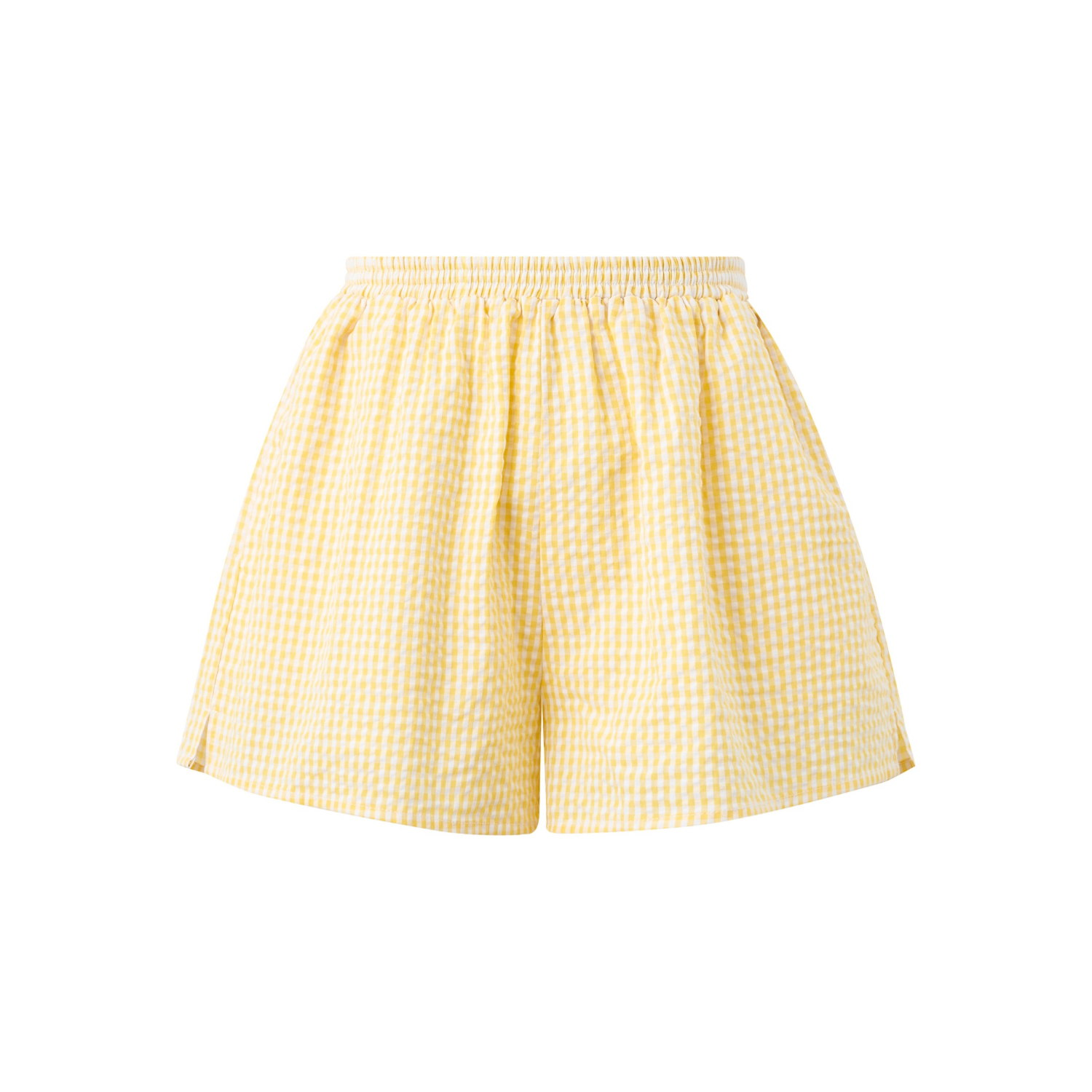Elara Shorts | Yellow Gingham