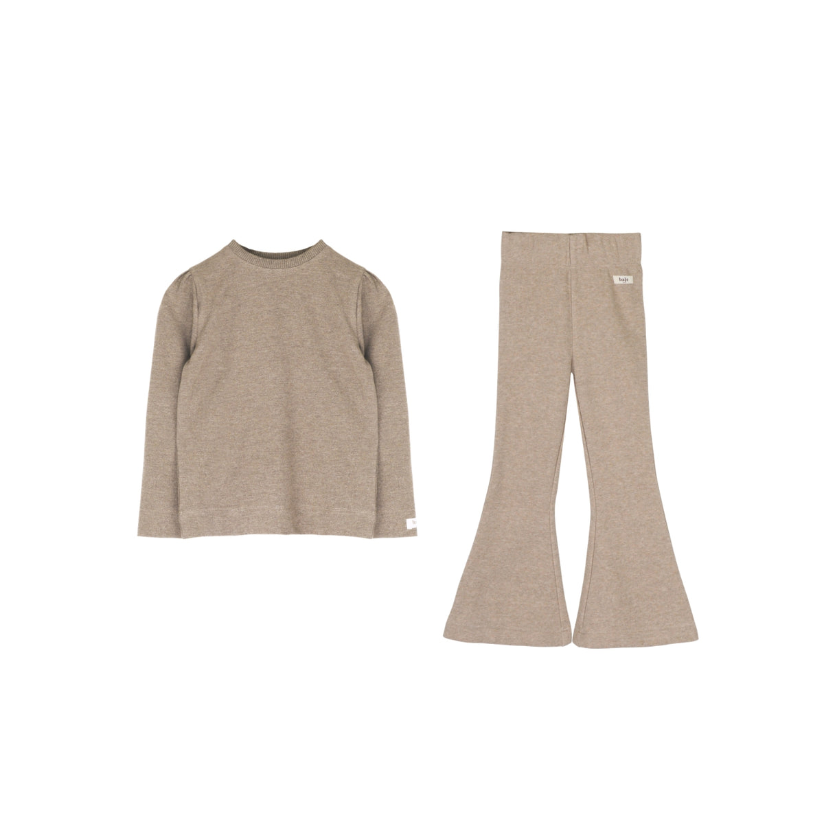Ruby Christy Flare Pants Set | Taupe Light